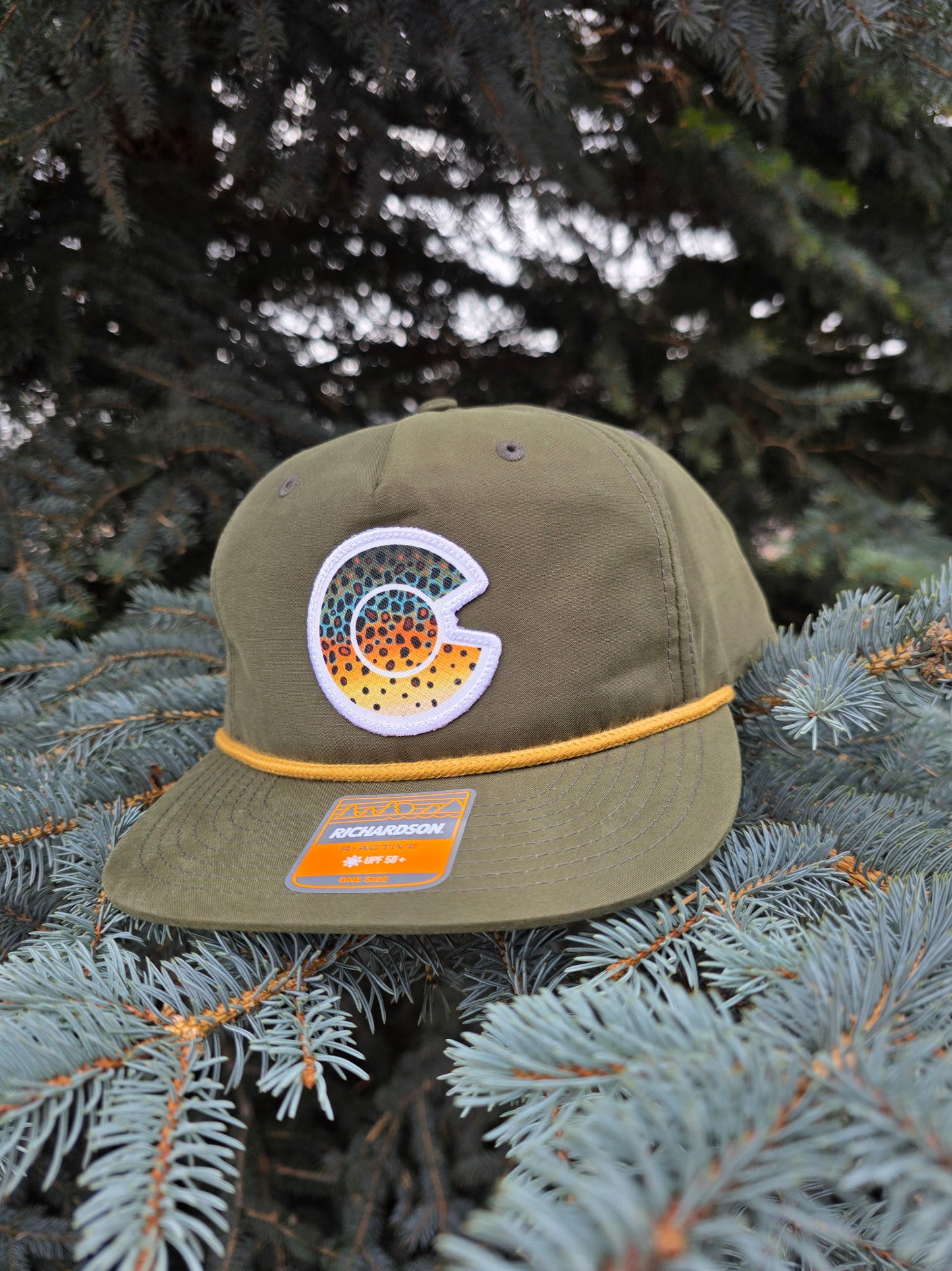 COLORADO FLYFISHING TROUT HAT- 256 UMPQUA - BROWN TROUT PATCH