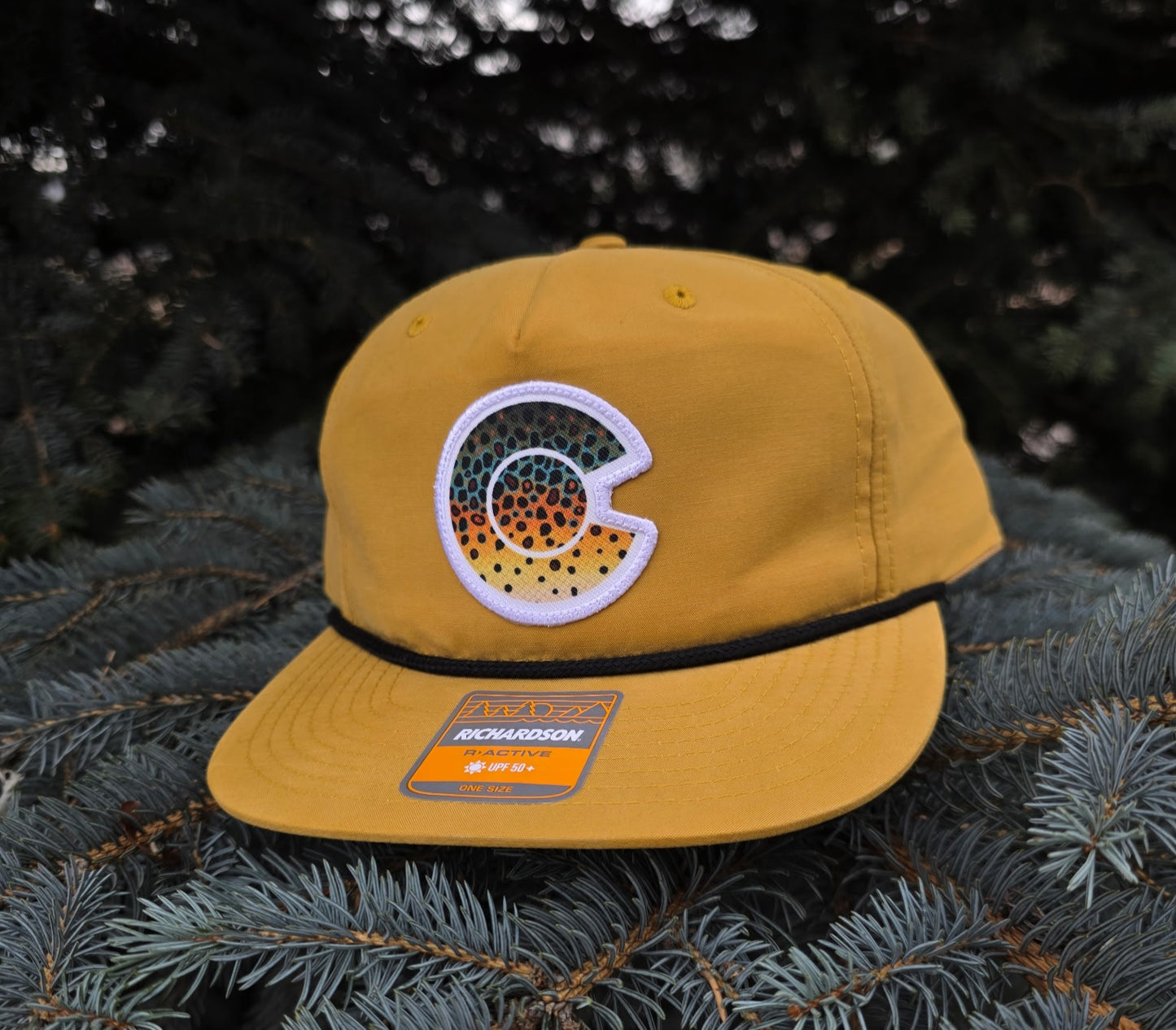 COLORADO FLYFISHING TROUT HAT- 256 UMPQUA - BROWN TROUT PATCH