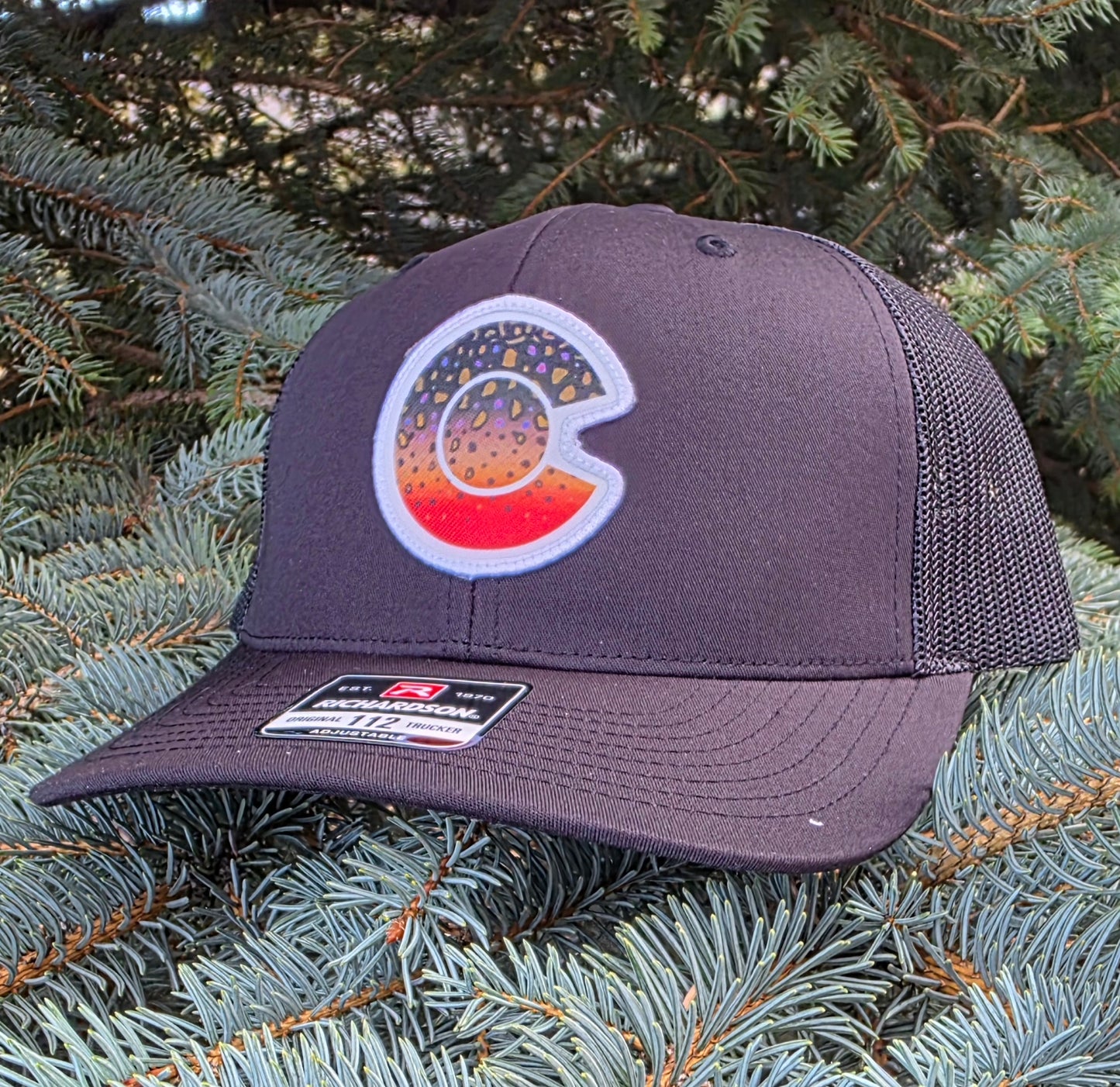 COLORADO FLYFISHING TROUT HAT- 112 BROOK TROUT PATCH