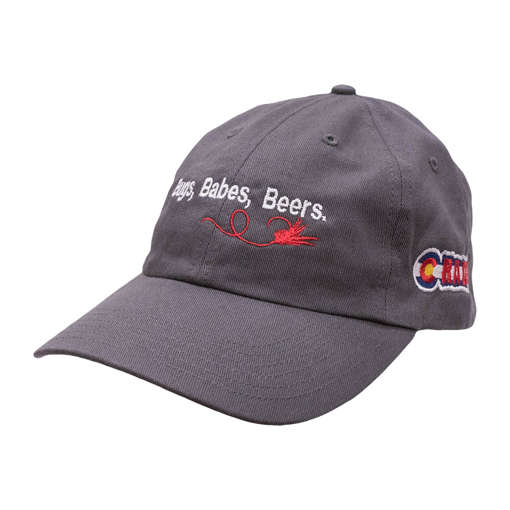 COLORADO FLY FISHING TROUT HAT BUGS BABES BEERS - UNSTRUCTURED