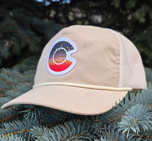 COLORADO FLYFISHING TROUT HAT- 939 BACHELOR OUTDOOR LIFESTYLE- BROOK TROUT