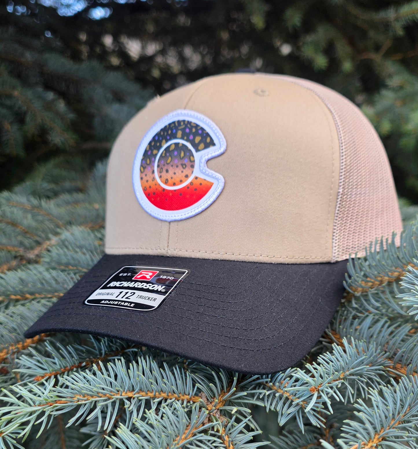 COLORADO FLYFISHING TROUT HAT- 112 BROOK TROUT PATCH