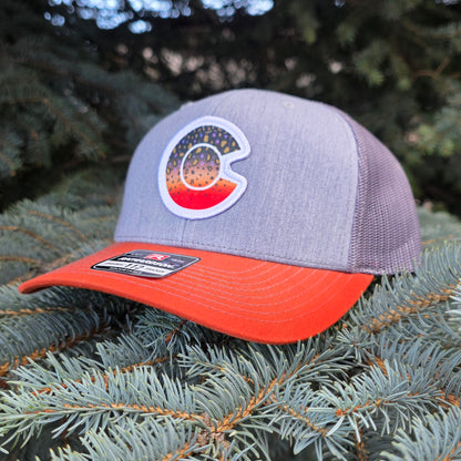 COLORADO FLYFISHING TROUT HAT- 112 BROOK TROUT PATCH