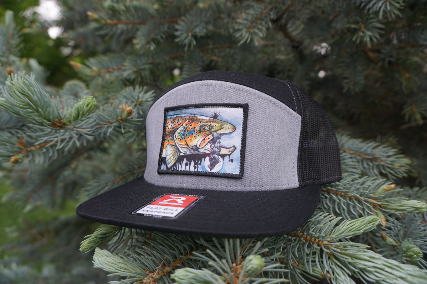 COLORADOFLYFISHINGTROUTHAT "DRIPPY BROWN"- HI PRO 7 PANEL TRUCKER