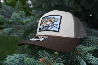 COLORADOFLYFISHINGTROUTHAT "DRIPPY BROWN"- LO PRO TRUCKER