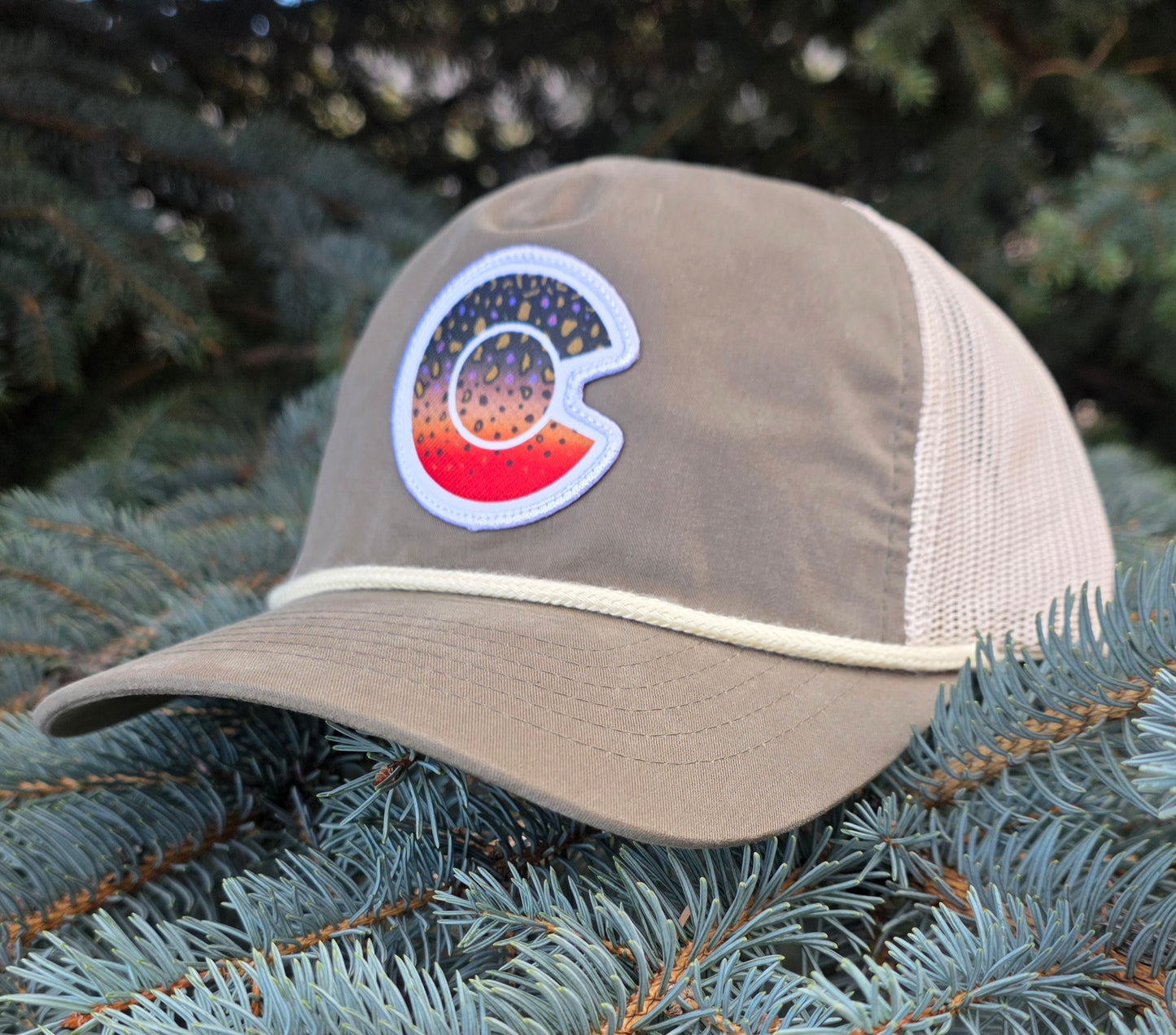 COLORADO FLYFISHING TROUT HAT- 939 BACHELOR OUTDOOR LIFESTYLE- BROOK TROUT