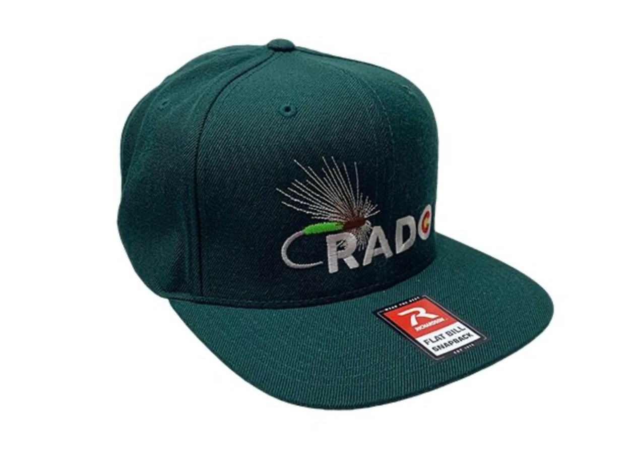 COLORADO FLY FISHING TROUT HAT CADDIS LOGO - FLAT BILL