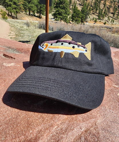 COLORADO FLY FISHING TROUT HAT BROWN-UNSTRUCTURED