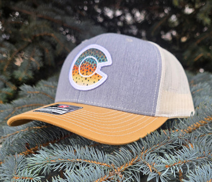 COLORADO FLYFISHING TROUT HAT- 112 BROWN TROUT PATCH