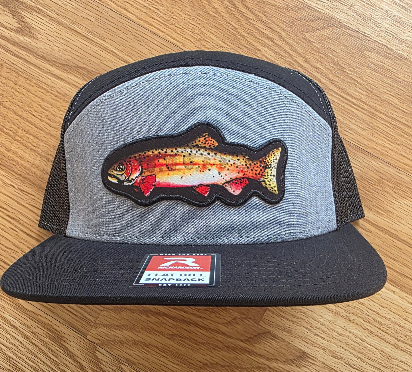 COLORADO FLYFISHING TROUT HAT CUTTHROAT-HI PRO 7 PANEL TRUCKER
