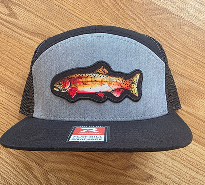 COLORADO FLYFISHING TROUT HAT CUTTHROAT-HI PRO 7 PANEL TRUCKER