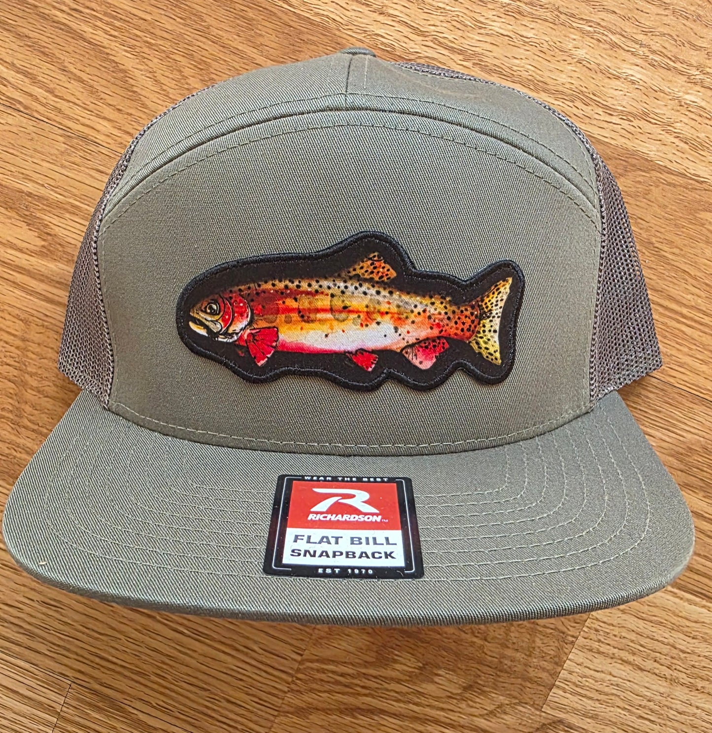COLORADO FLYFISHING TROUT HAT CUTTHROAT-HI PRO 7 PANEL TRUCKER
