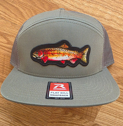 COLORADO FLYFISHING TROUT HAT CUTTHROAT-HI PRO 7 PANEL TRUCKER