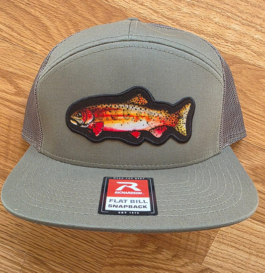 COLORADO FLYFISHING TROUT HAT CUTTHROAT-HI PRO 7 PANEL TRUCKER