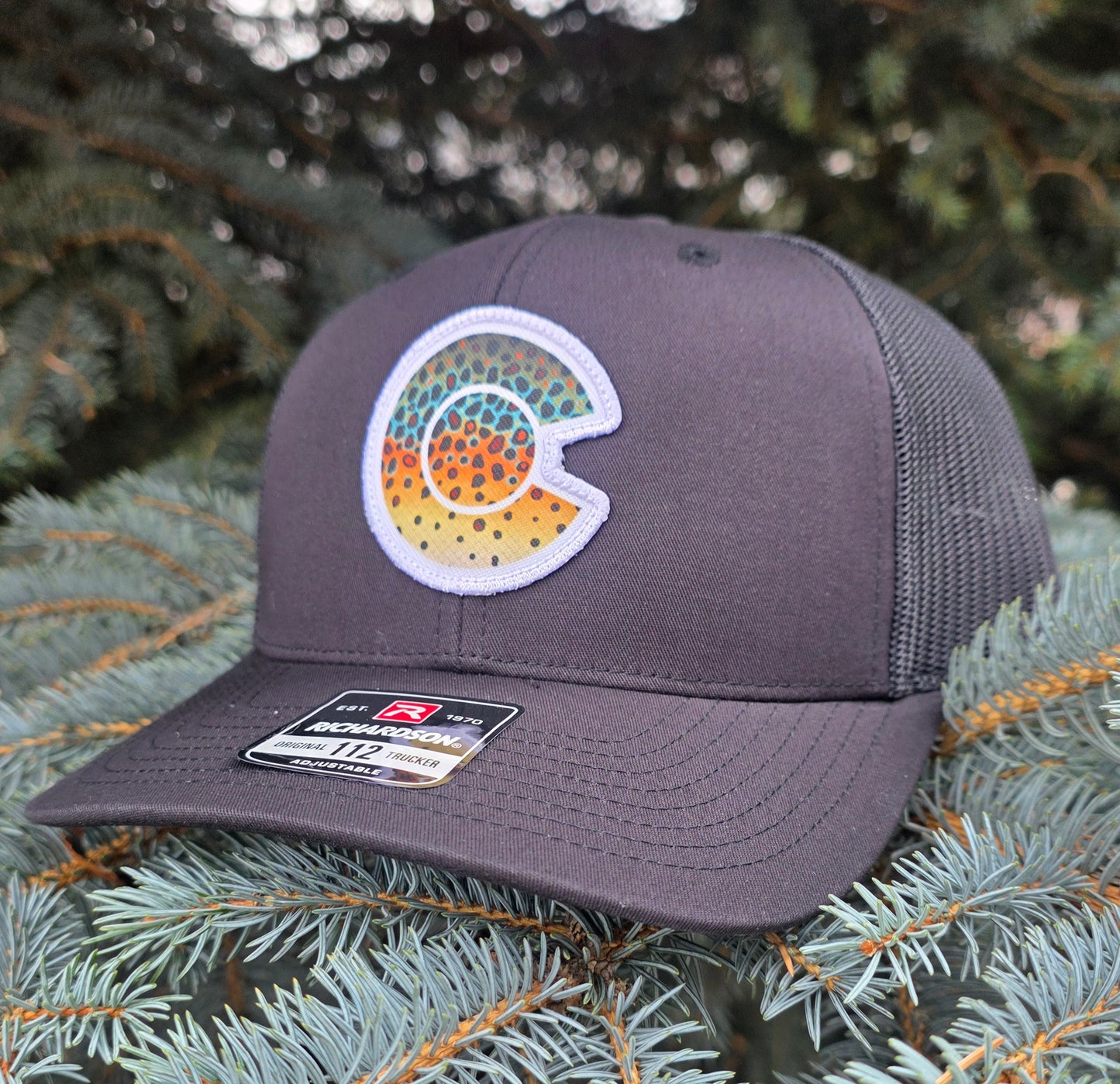 COLORADO FLYFISHING TROUT HAT- 112 BROWN TROUT PATCH