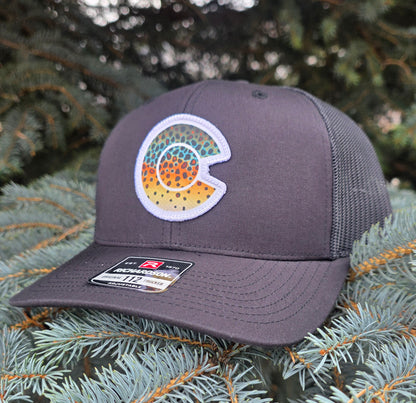 COLORADO FLYFISHING TROUT HAT- 112 BROWN TROUT PATCH