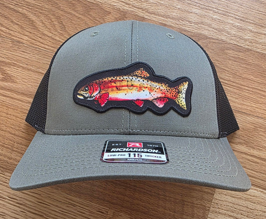 COLORADO FLYFISHING TROUT HAT "CUTTHROAT"- LO PRO TRUCKER